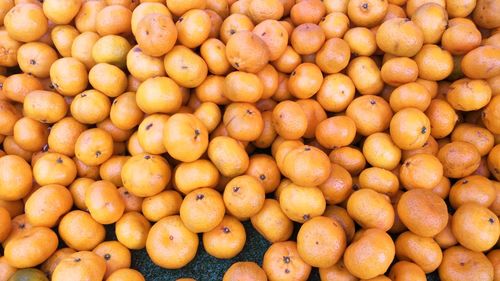 Full frame shot of oranges