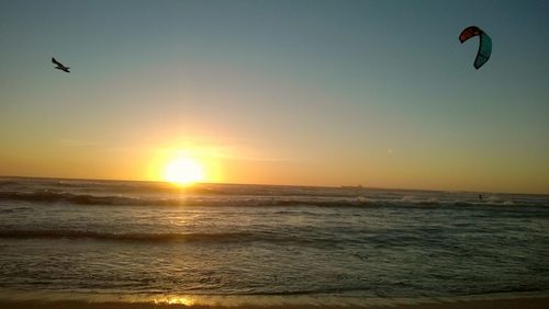 Sunset over sea