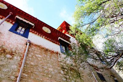 Low angle view of building against sky