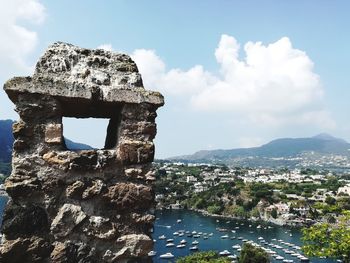 High view of ischia bridge