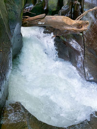 Scenic view of waterfall