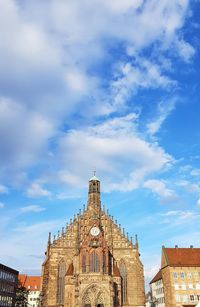 View of cathedral against cloudy sky