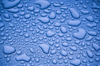 Full frame shot of wet bubbles