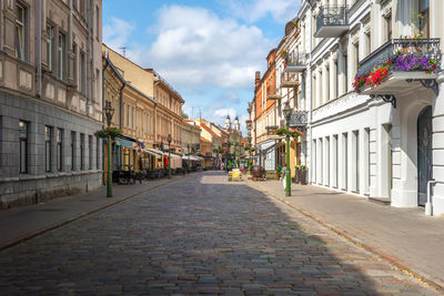 Street amidst buildings in city