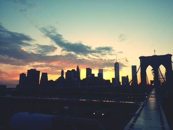 Cityscape at sunset