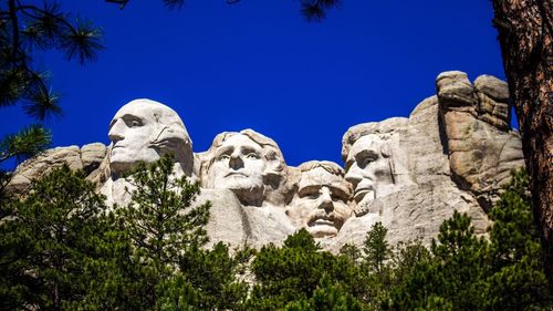 Low angle view of statues