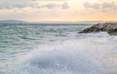 Scenic view of sea against sky
