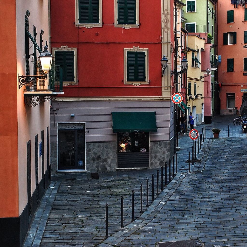 architecture, building exterior, built structure, residential building, residential structure, building, city, street, cobblestone, the way forward, window, house, alley, old town, brick wall, outdoors, street light, day, lantern, sidewalk