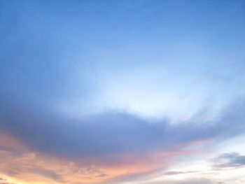 Low angle view of clouds in sky