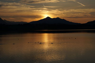 Hopfensee in sunset