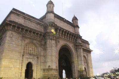 Low angle view of historical building