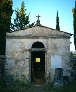 Low angle view of church