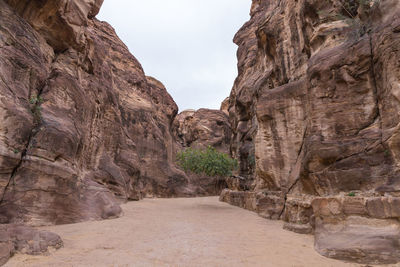 Scenic view of rock formations