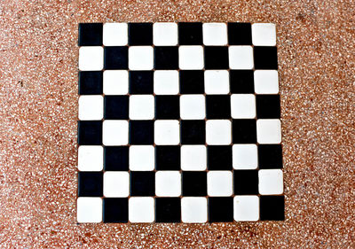 High angle view of full frame shot of tiled floor