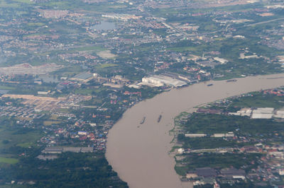 Aerial view of city