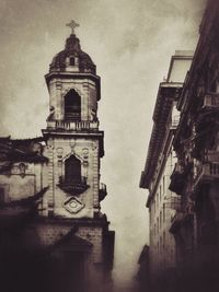 Low angle view of church against sky