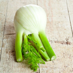 Close-up of vegetables on wooden table