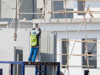 Men working at construction site