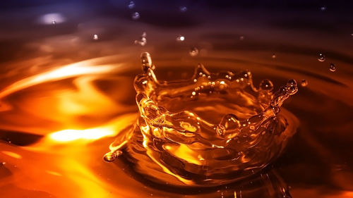 Close-up of water splashing