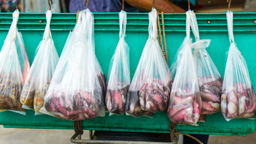 Panoramic view of market stall