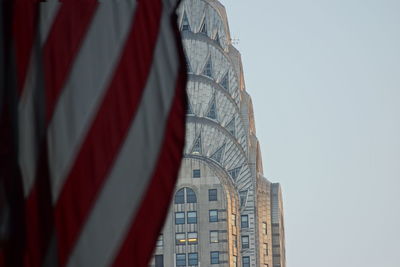 Low angle view of building against clear sky