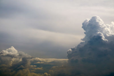 Low angle view of clouds in sky