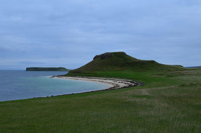 Lampay hill on the isle of skye near the coral beach.