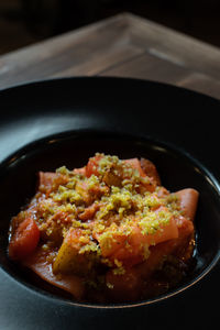 Close-up of food in plate