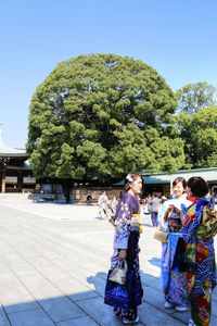 View of people against the sky