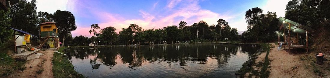 Reflection of clouds in water