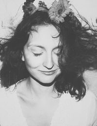 Portrait of smiling young woman