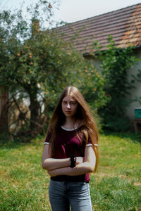 Young woman using mobile phone