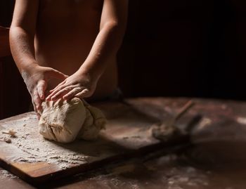 Close-up of woman hand holding food