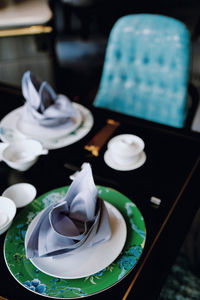 Close-up of cupcakes on table