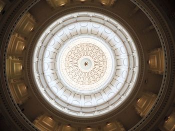 Domed ceiling with stars at the texas state capitol building in austin, tx