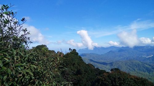 Panoramic view of landscape against sky