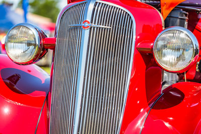 Close-up of vintage car