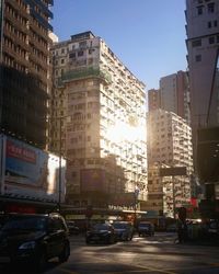 City street with buildings in background