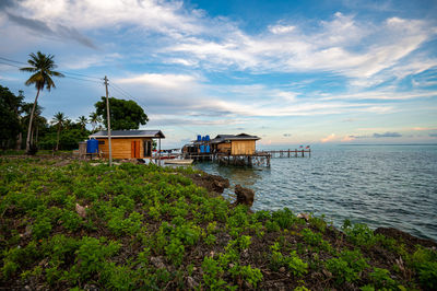 Scenic view of sea against sky