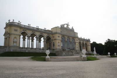 View of historic building against clear sky