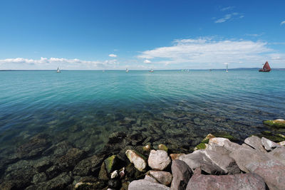 Scenic view of sea against sky