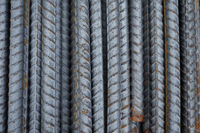 Full frame shot of steel bar