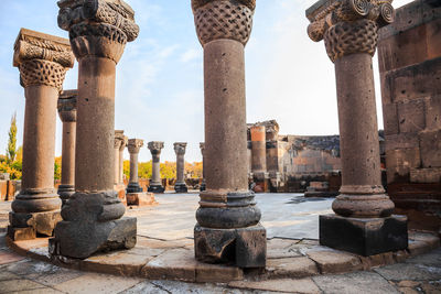 View of old ruins