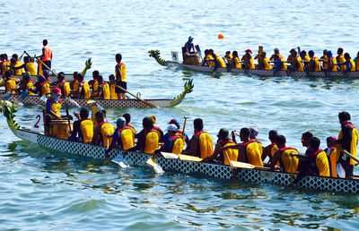 People enjoying in water