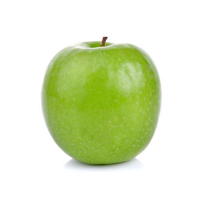 Close-up of apple against white background