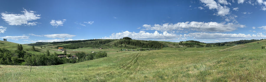 Panoramic view of landscape against sky