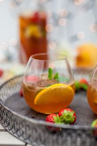 Close-up of drink on table