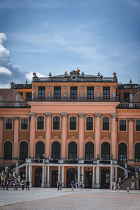 Low angle view of building against sky