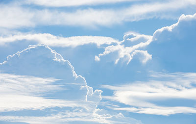 Low angle view of clouds in sky