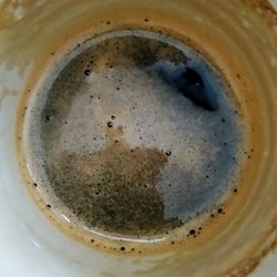 Directly above shot of coffee cup